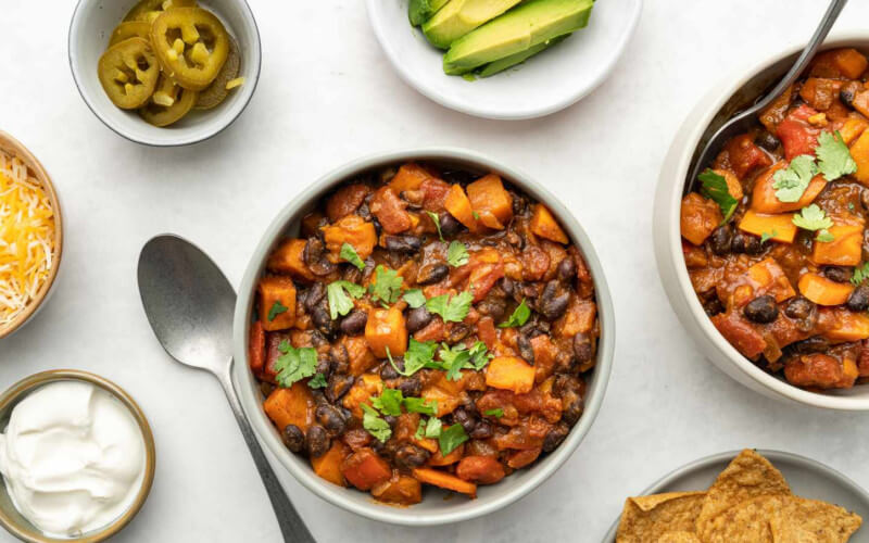 Sweet Potato and Black Bean Chili